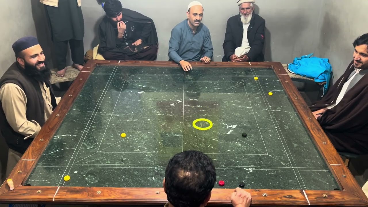 All Double Carrom Challenge ￼Match 🇵🇰 Haji Qaim Khan VS Mama Kazim 🔥 #carromtournament 
