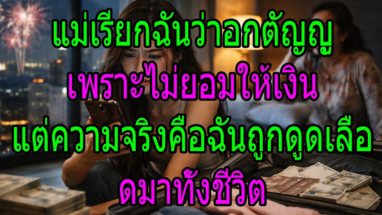 แม่เรียกฉันว่าอกตัญญู เพราะไม่ยอมให้เงิน แต่ความจริงคือฉันถูกดูดเลือดมาทั้งชีวิต