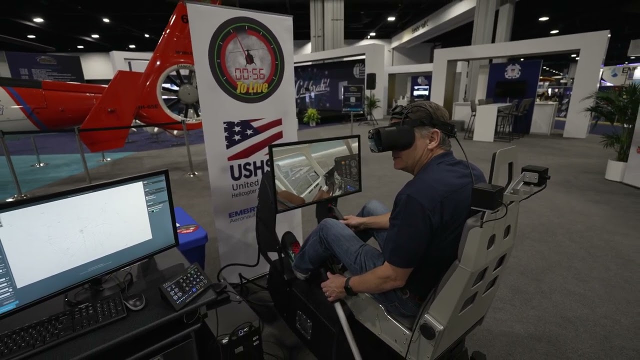 Instrument Meteorological Conditions IMC demo - VR Helicopter Simulator - Precision Flight Controls