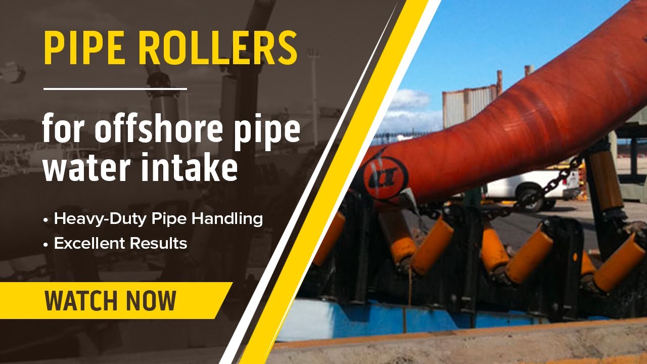 Heavy-Duty Pipe Handling Rollers For Offshore Pipe Water Intake
