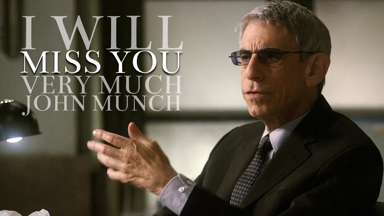 I will MISS YOU very much John Munch.