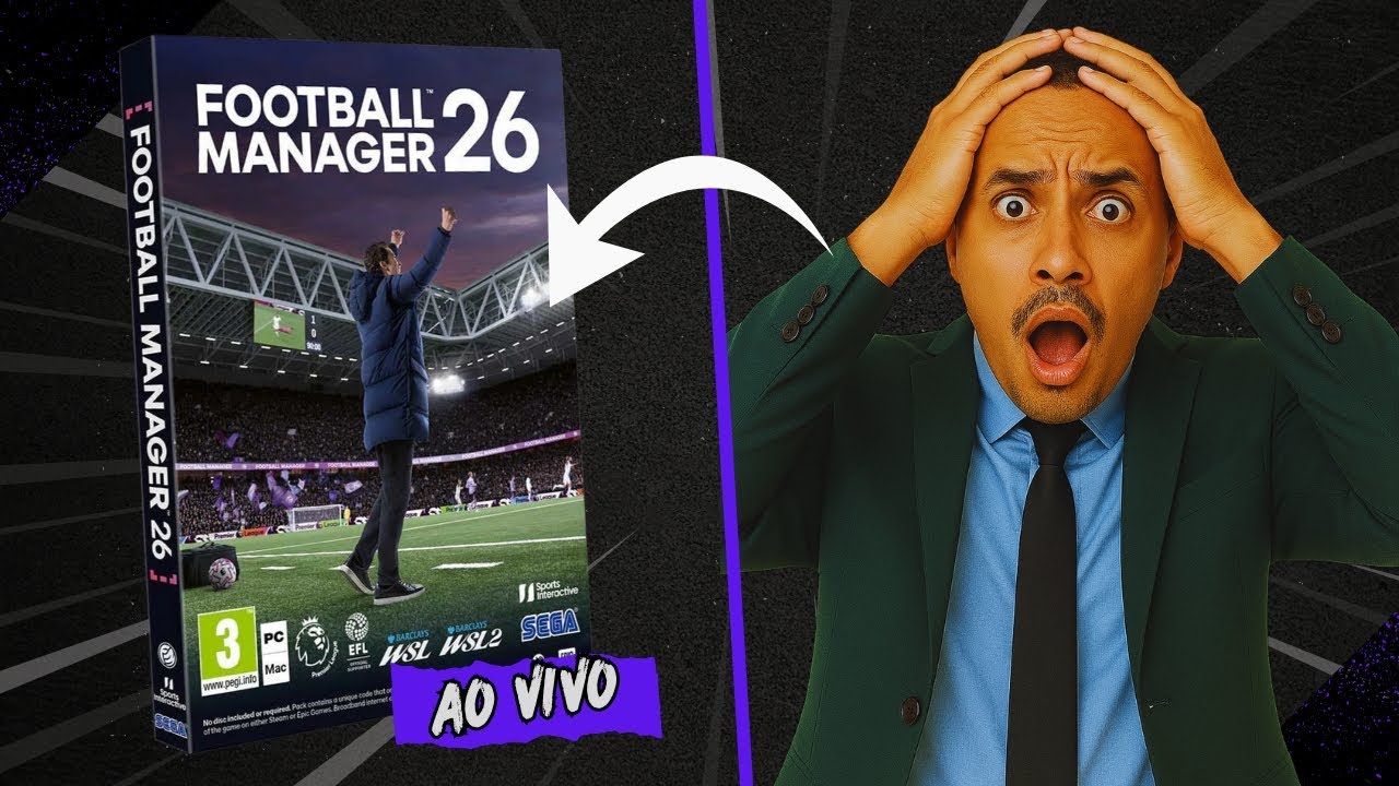 FOOTBALL MANAGER 2026 BETA | TESTANDO GAMEPLAY| Ao Vivo