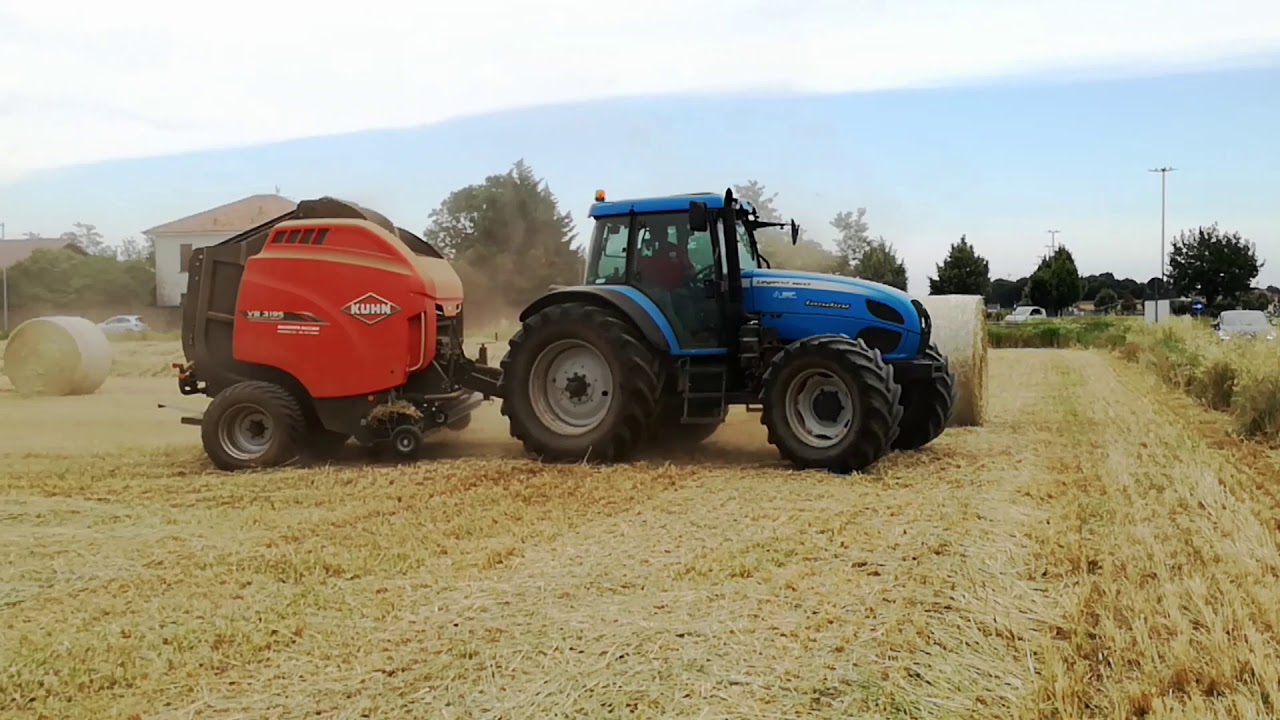 Straw balling | Landini legend 160 + kuhn vb 3195