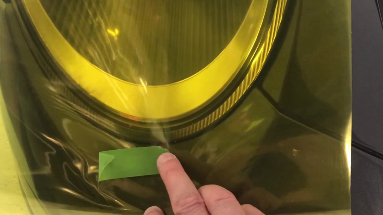 997 Applying Yellow Headlight Tint