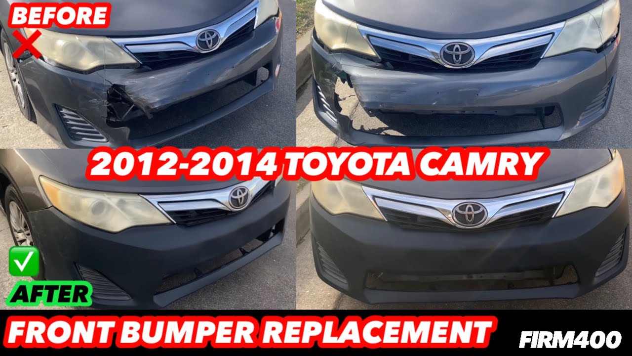 2012-2014 TOYOTA CAMRY FRONT BUMPER REPLACEMENT 
