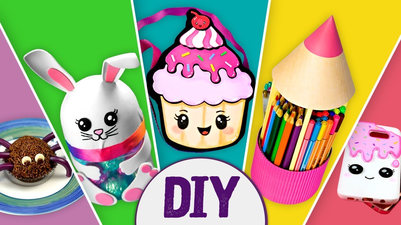 20 IDEIAS CRIATIVAS 💖 Volta às Aulas, Kawaii, Festa Tropical e muito mais