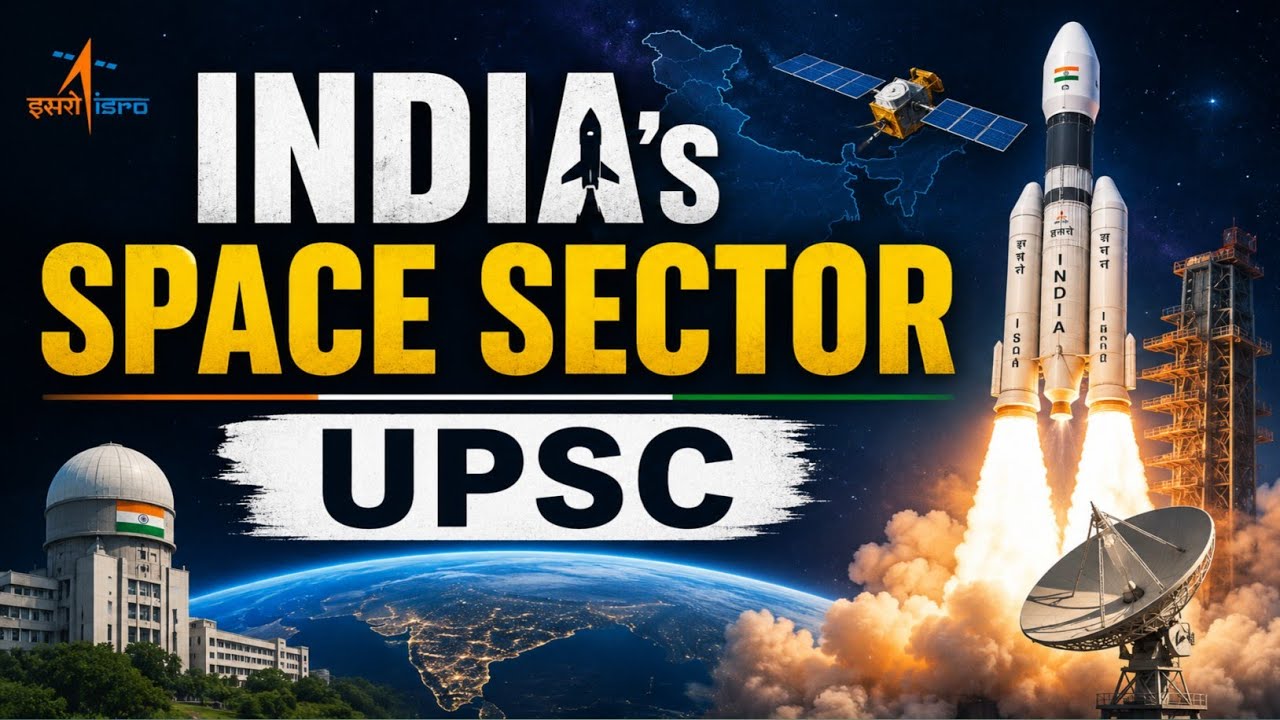 India's Space Sector Explained | UPSC Current Affairs 2026 | ISRO & Space Reforms