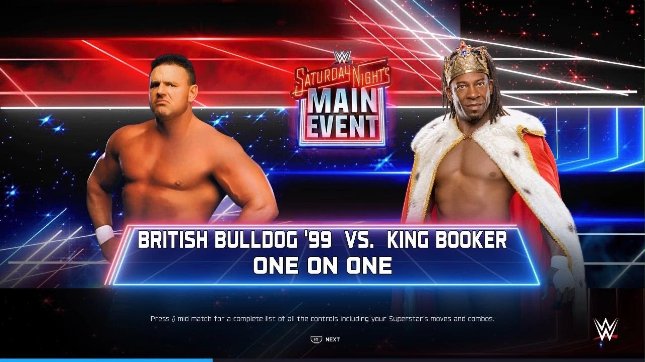 Classic 5 Star Match, Bulldog vs King Booker at John Cena's Final Match arena WWE 2K25