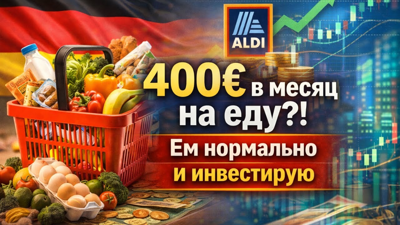 Я трачу 400€ в месяц на еду в Германии? Реальный продуктовый чек — так я могу больше инвестировать