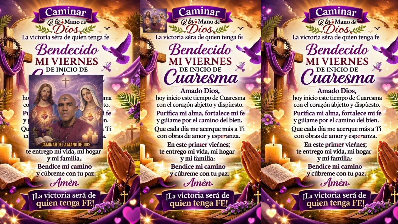 Bendecido viernes inicio de cuaresma bendecida cuaresma
