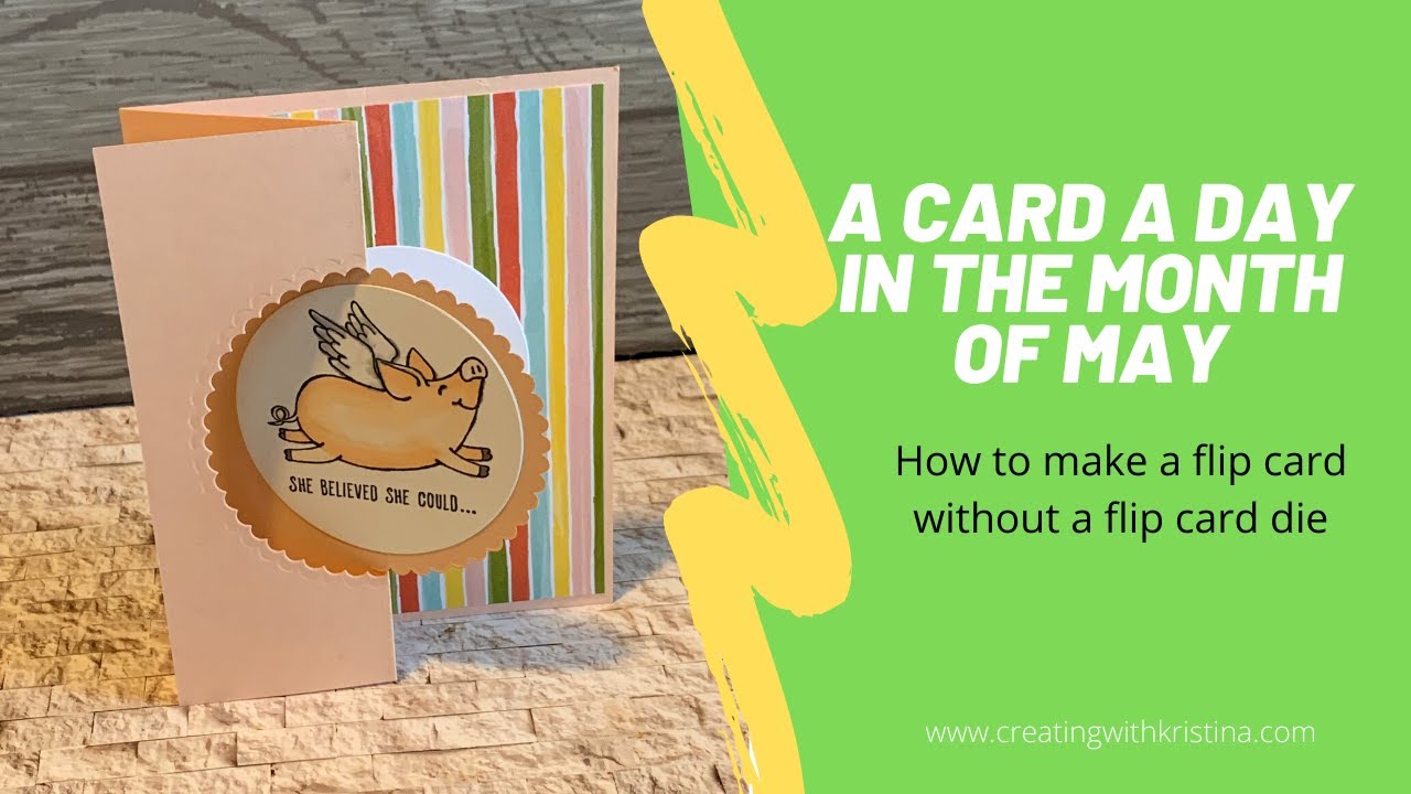 How to make a flip card without a flip card die