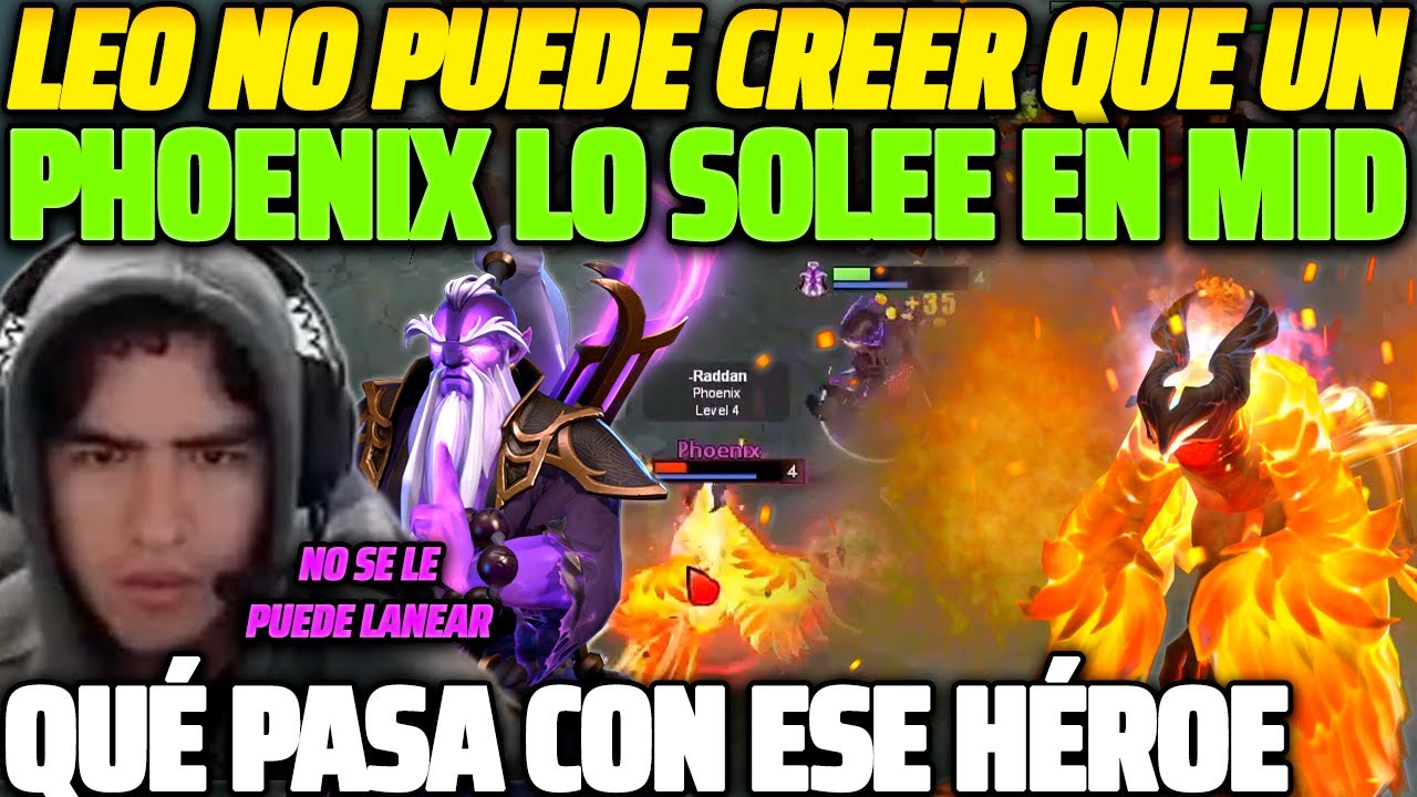 😲 NO LO CREE 😲 LEOSTYLE SORPRENDIDO POR COMO UN PHOENIX LO SOLEA EN MID, QUÉ PASA CON ESE HÉROE 😱