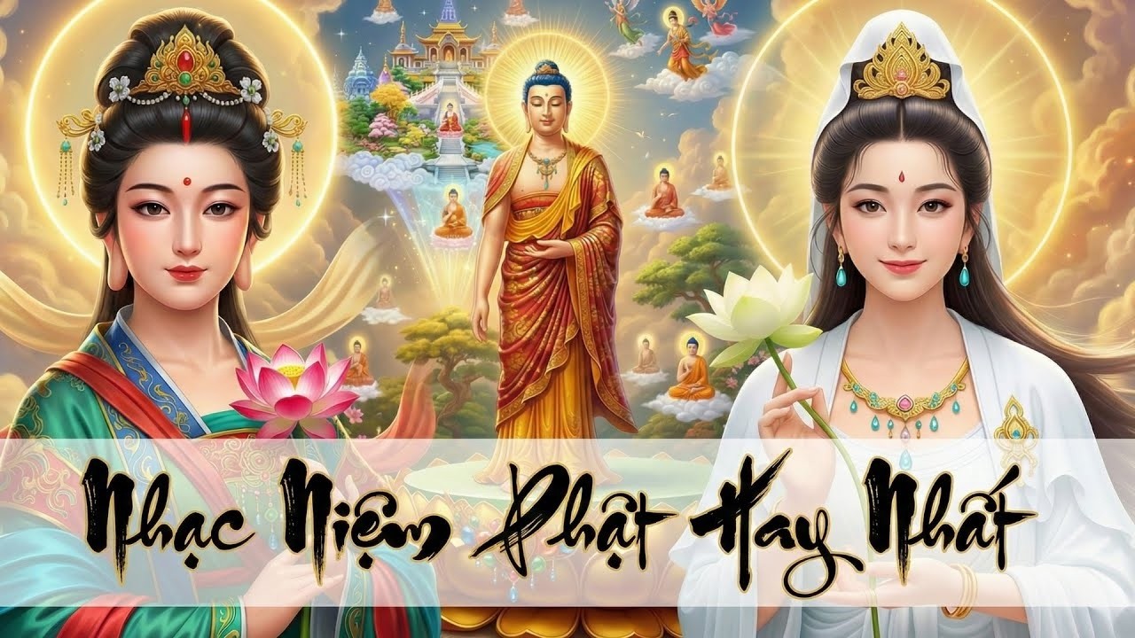 Nhạc Niệm phật Thư Giãn Thân Tâm - Nghe Để Dễ Ngủ - Nam Mô A Di Đà Phật  - Thế Giới Tây Phương