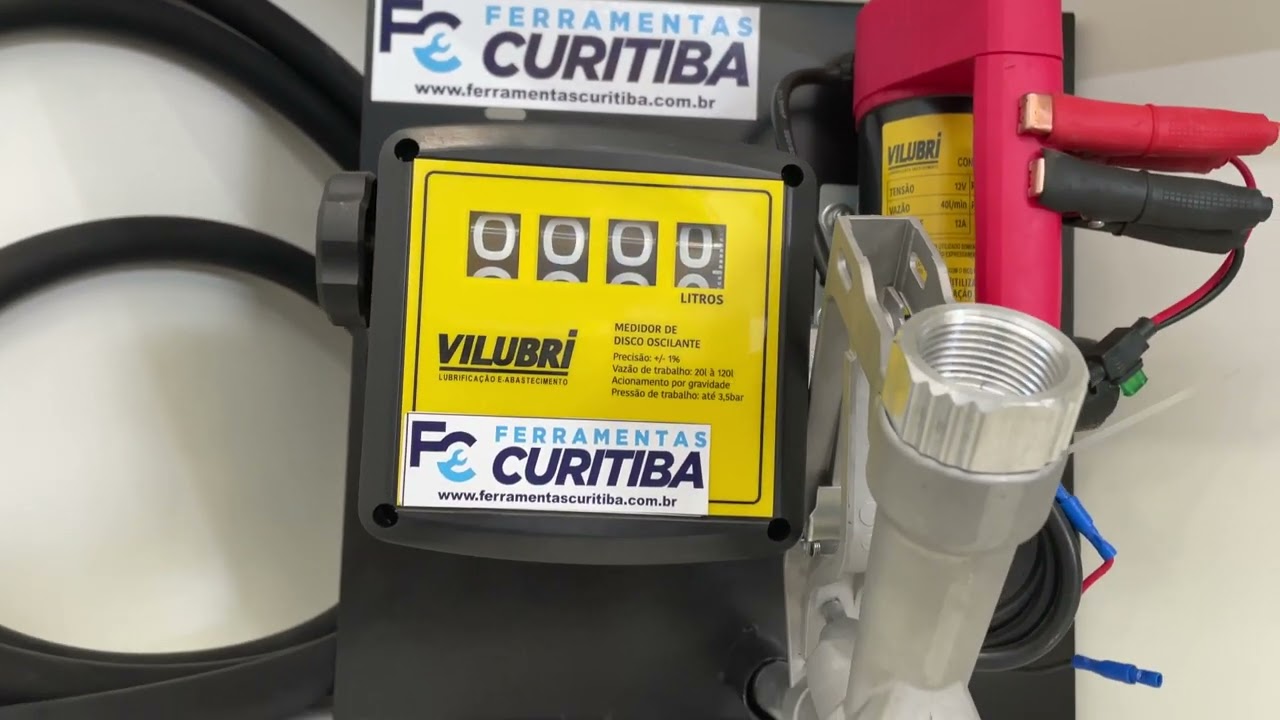 KIT BOMBA DE ABASTECIMENTO DE &Oacute;LEO DIESEL 40L/MIN 12V - VILUBRI