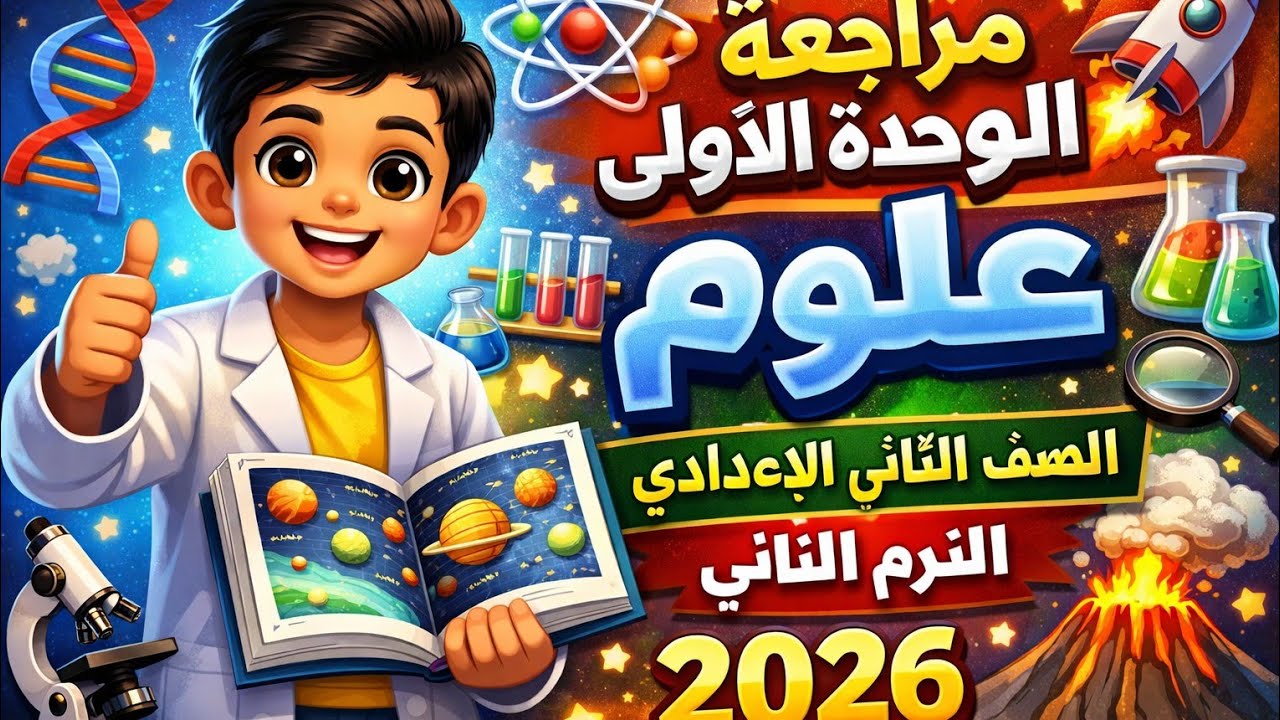 💯 لن يخرج الامتحان عنها! مراجعة الوحدة الأولى علوم الصف الثاني الإعدادي الترم الثاني 2026 