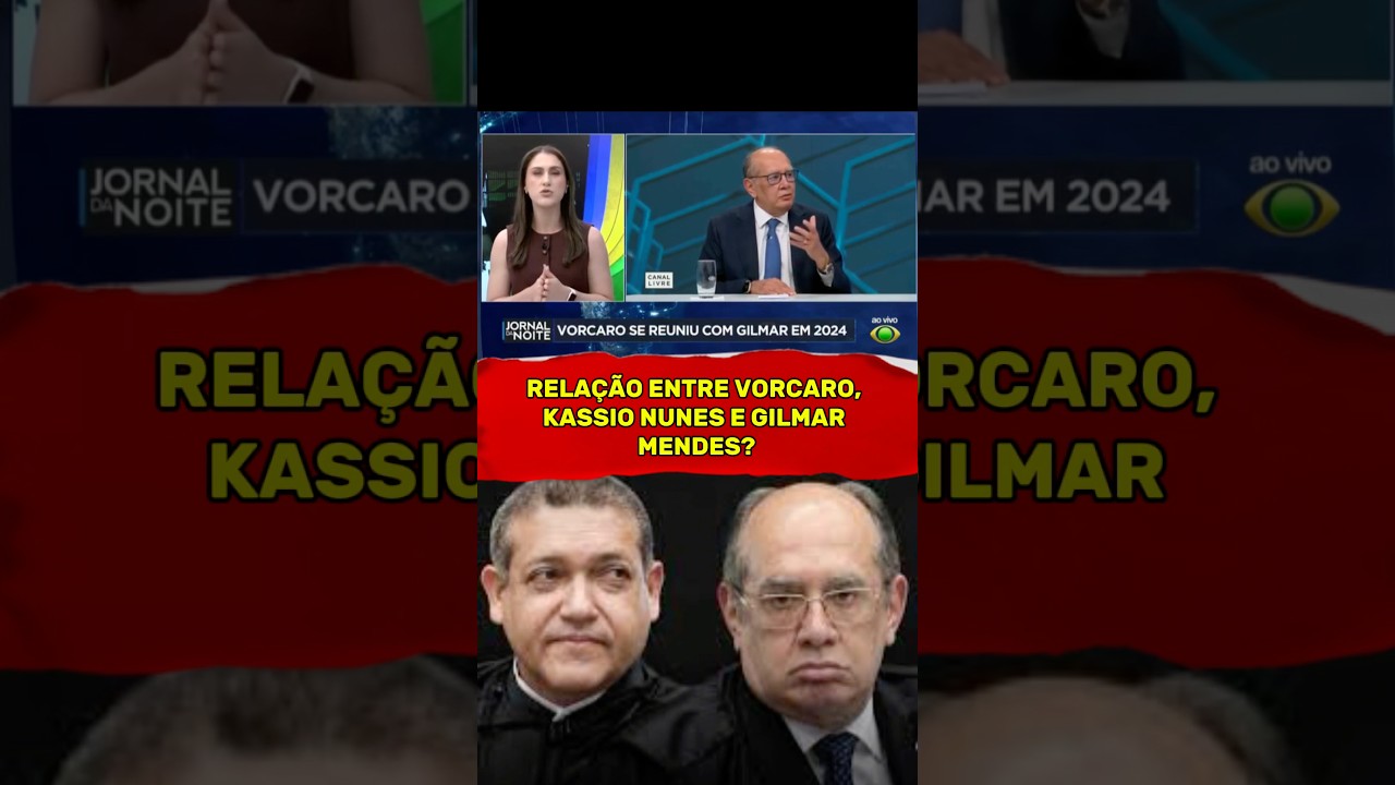 VORCARO, KASSIO NUNES MARQUES E GILMAR MENDES: BAND #danielvorcaro #gilmarmendes #stf #direita