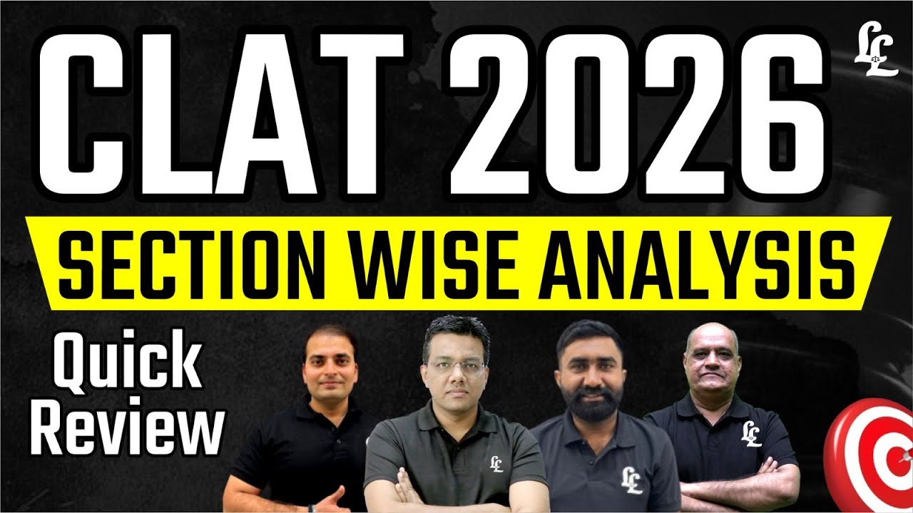 CLAT 2026 | Section Wise Analysis | Quick Review | Linking CLAT