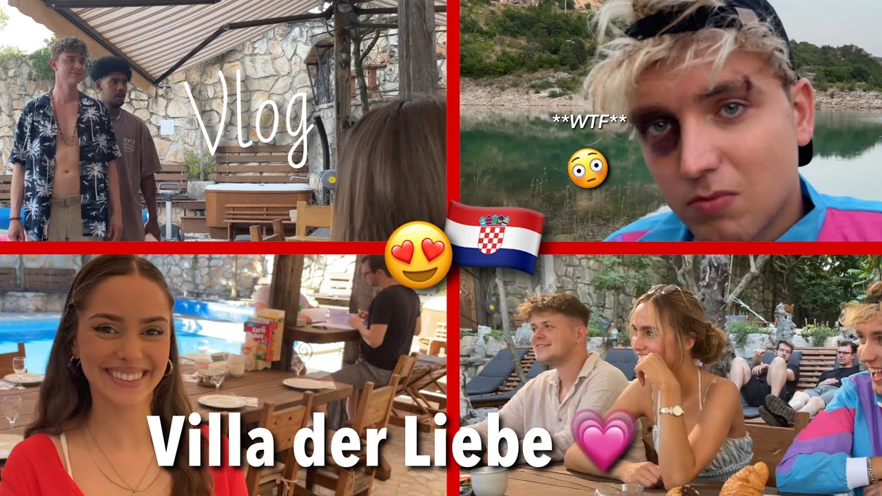 BTS von Villa der Liebe 💗 in KROATIEN🇭🇷 Vlog 1/3  | adii