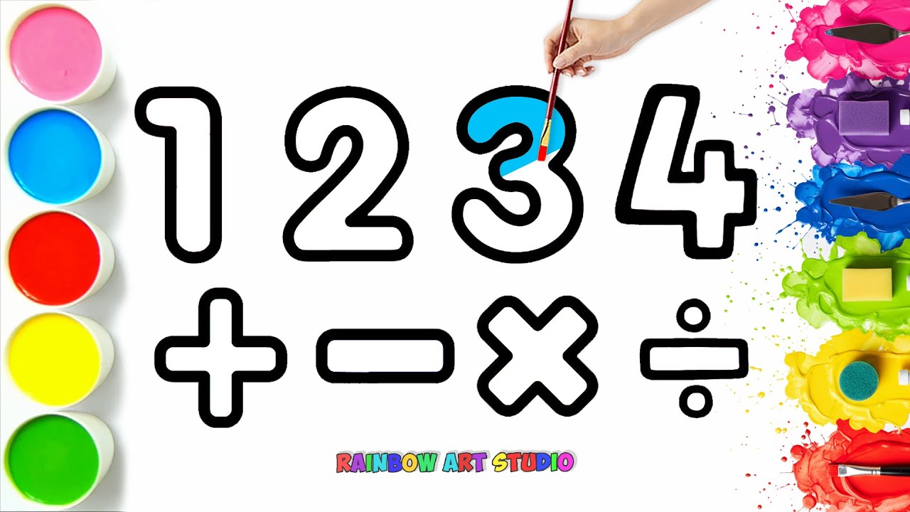 🔢🎨How To Draw Numbers And Simple Math Operations | Easy Step By Step Tutorial #91