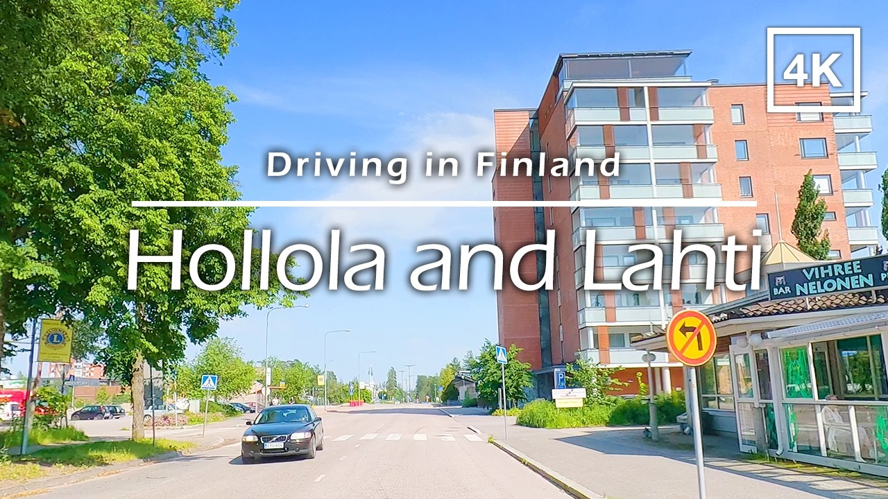 Driving in Hollola and Lahti, Finland - 4K