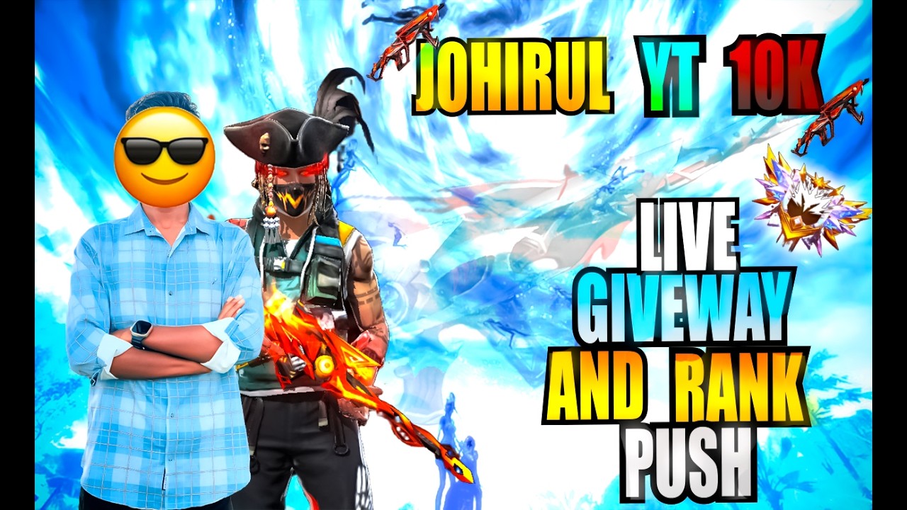 New Grandmaster Top 1 Push V Badge Lobby ❤ FF LIVE ✌ Free Fire LIVE! #ff #freefire #johirul01