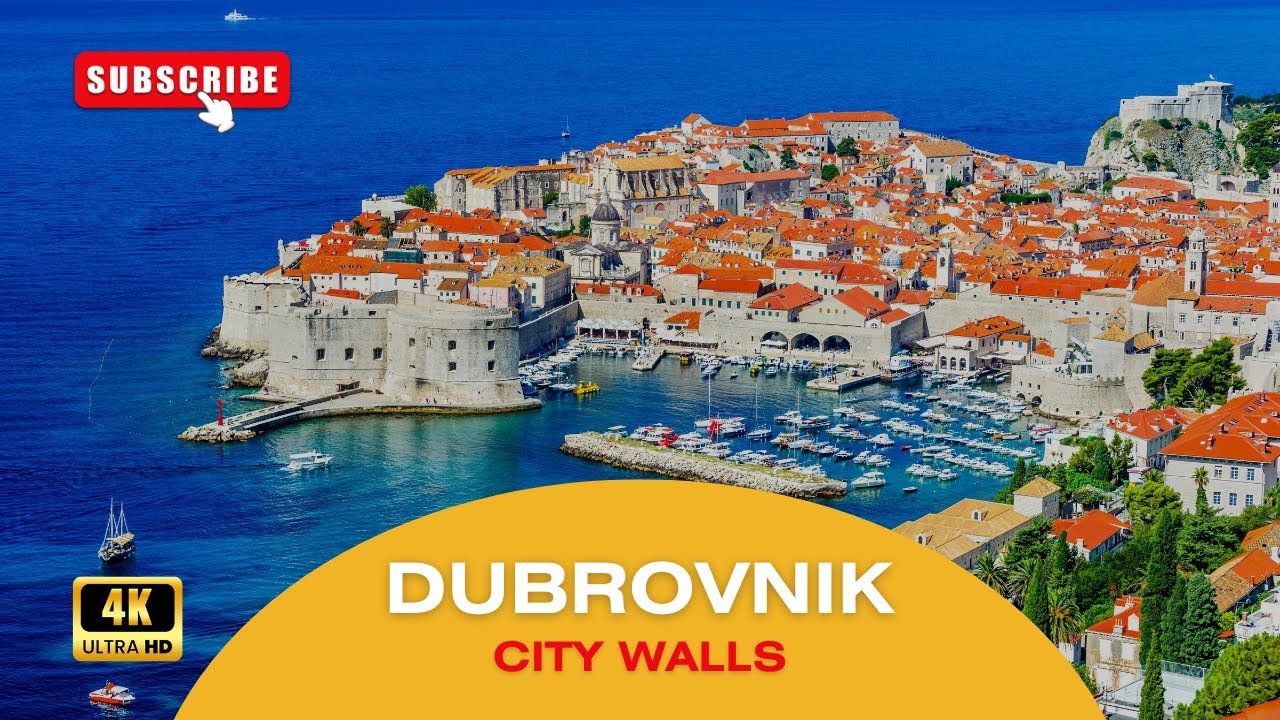Dubrovnik  Croatia 🇭🇷 City Walls Walking Tour 4K - July 2024 Travel