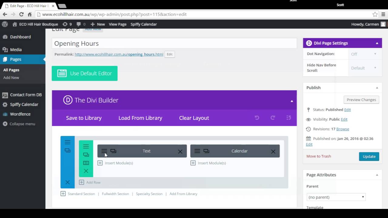 How to Edit Website Content with DIVI Page Builder in Wordpress