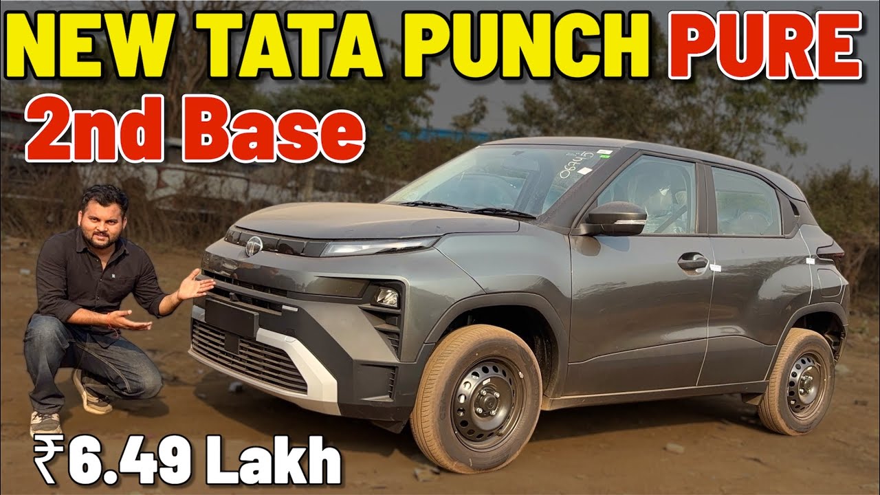 Tata Punch Pure🔥 | Base Model Review | ₹6.49 Lakh Worth It?