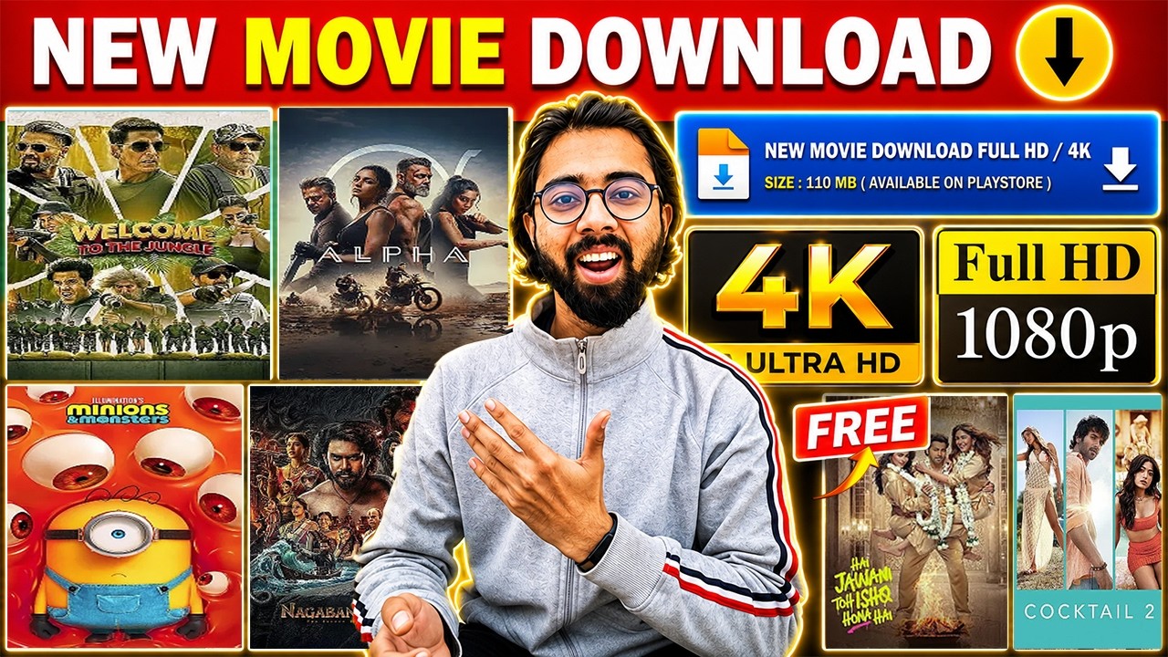 🎬 Best Movie Download App 2026 | New Release Bollywood, Hollywood & South Indian Movie Links | 4K...