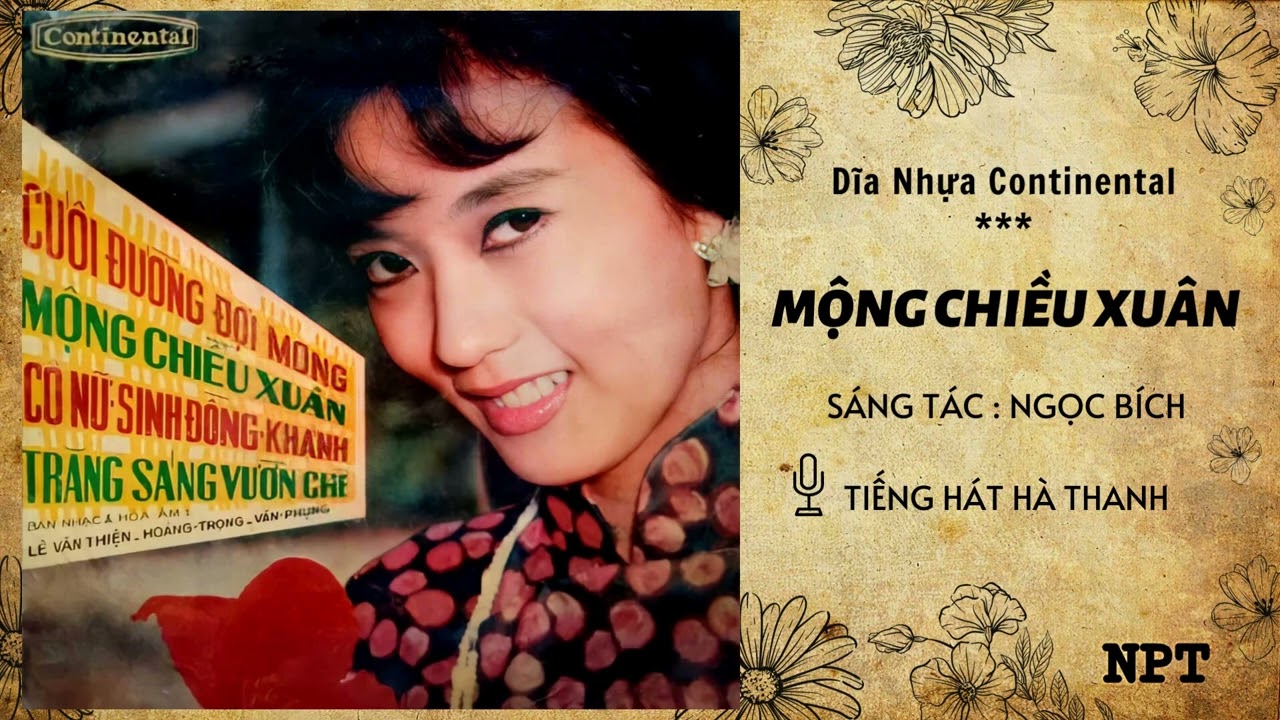 Mộng Chiều Xuân - Hà Thanh | Bản Thu Âm Đầu Tiên Hay Nhất Trước 1975