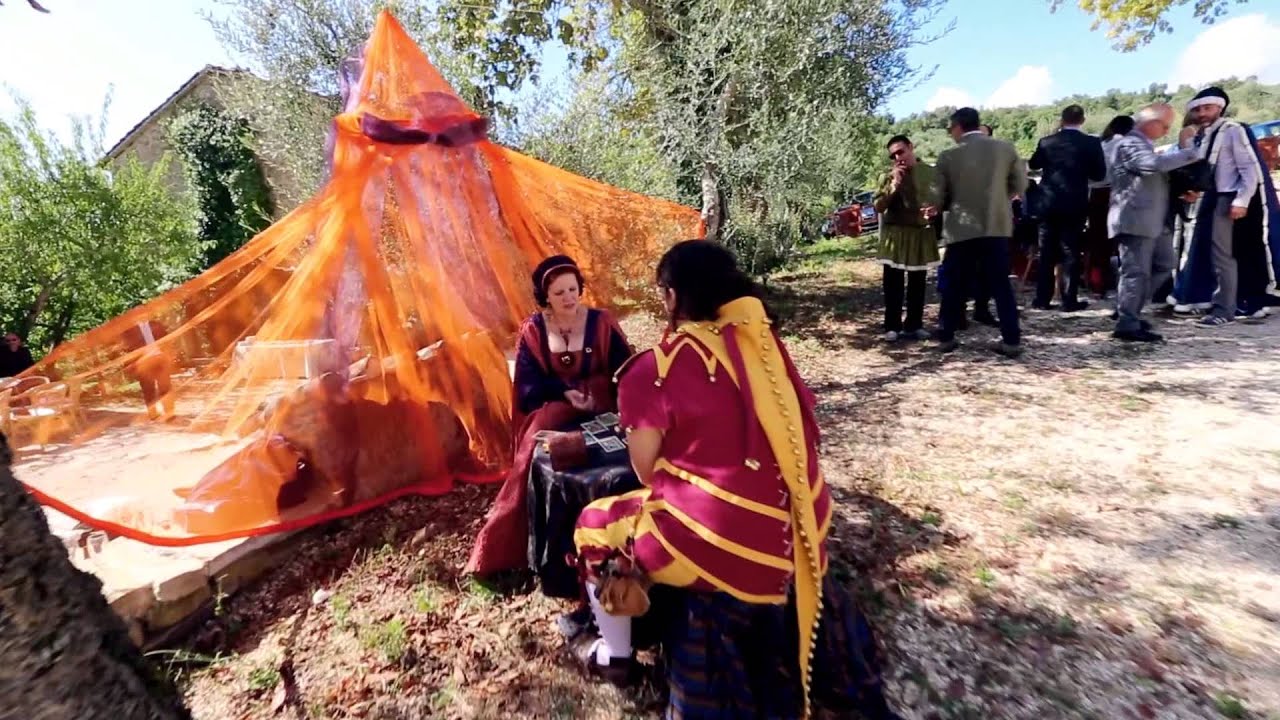 Un matrimonio da favola in stile medievale