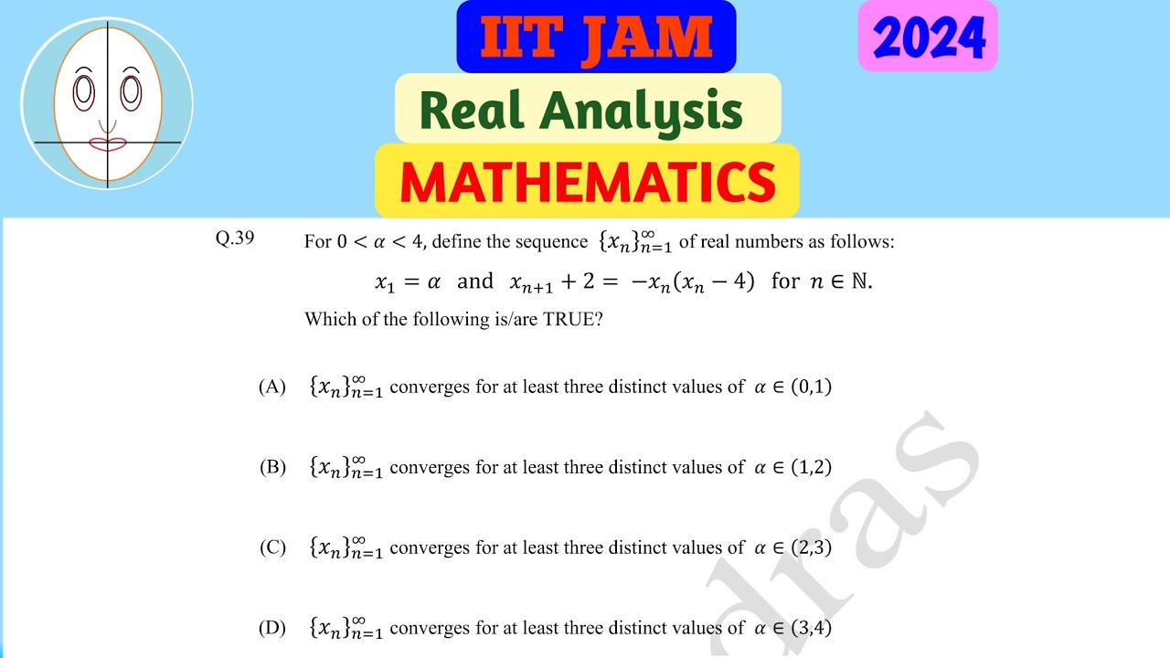 IIT JAM (2024) | Реальный анализ | Вопрос 39 | Решение