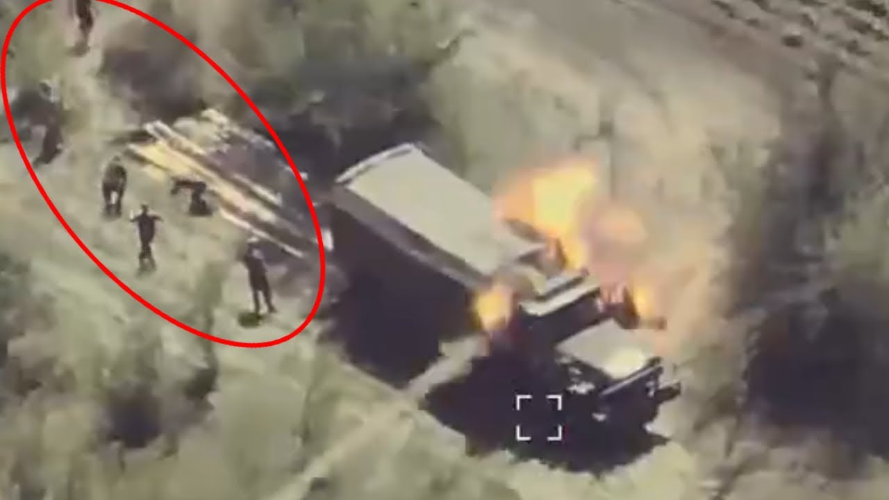 Ural Truck Carrying Troops Get Hit By Drone!