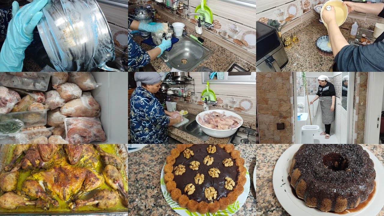 روتين حماسي شتوي🌧️ نهار التقديه ديال الدجاج 🐔 وتنظيم بلاكار الكوزين يا رب تعطينا الشتاء على قد نفعل 