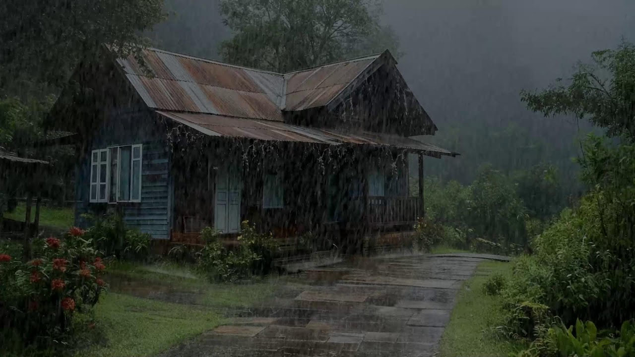 Soft rainfall ambience easing stress and helping you unwind into deep calm sleep