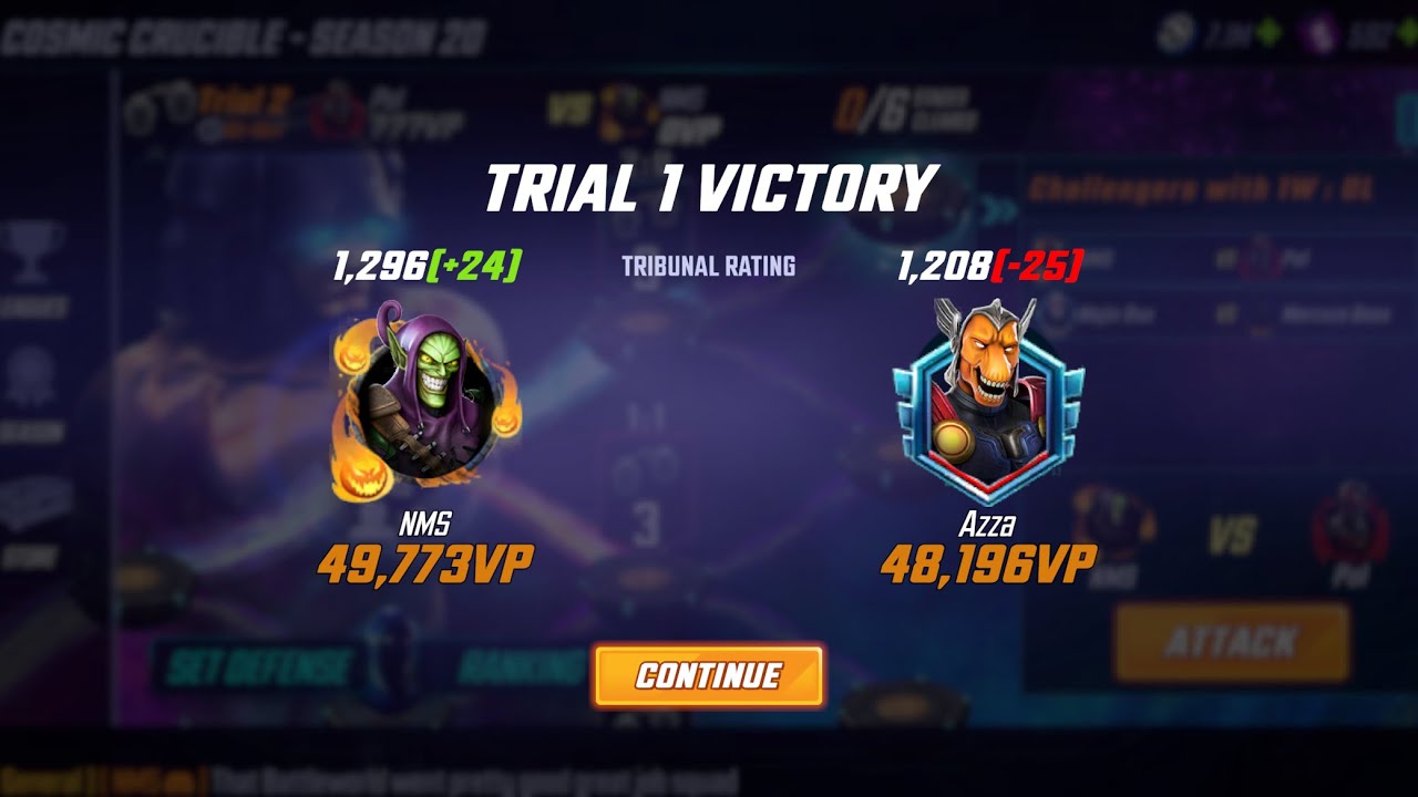 Cosmic Crucible W2/R1 Attacks(NO TALKING JUST GAMEPLAY)-MSF