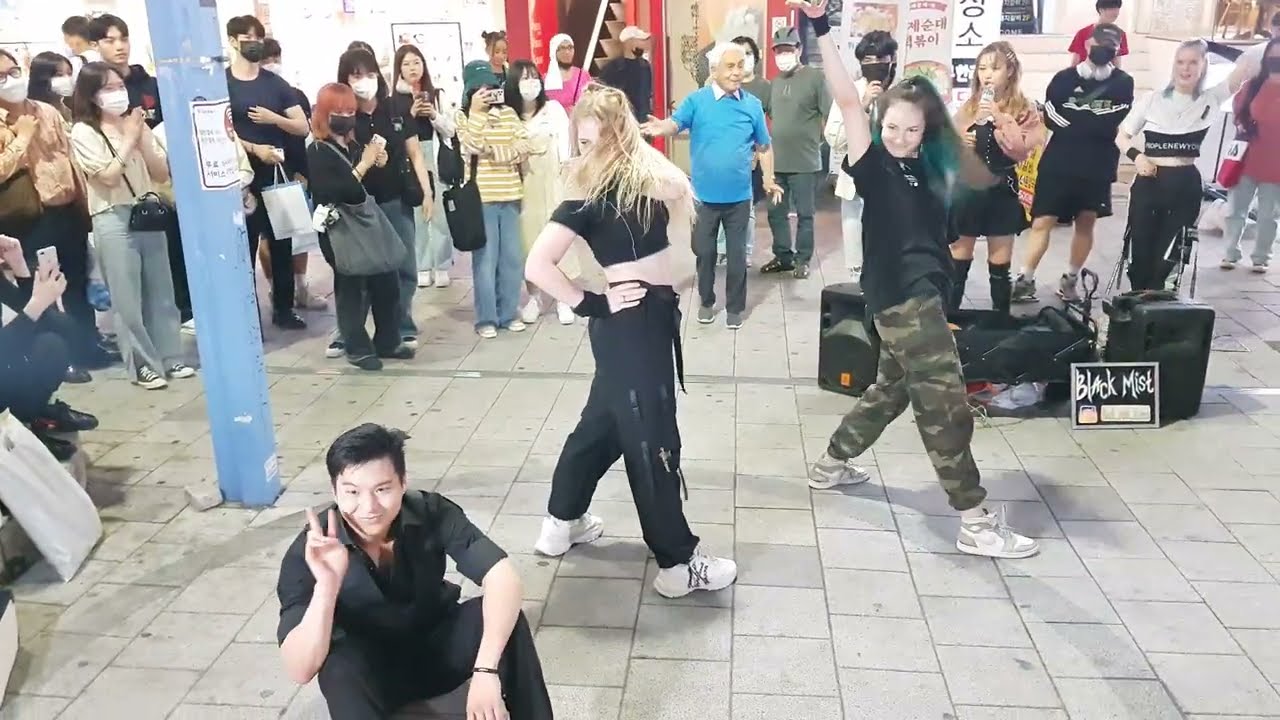 20220523 hongdae busking 댄스팀 (전 RED SPARK멤버 포함)블랙미스트(BLACK MIST) 13 -BLACKPINK - 'How You Like That'