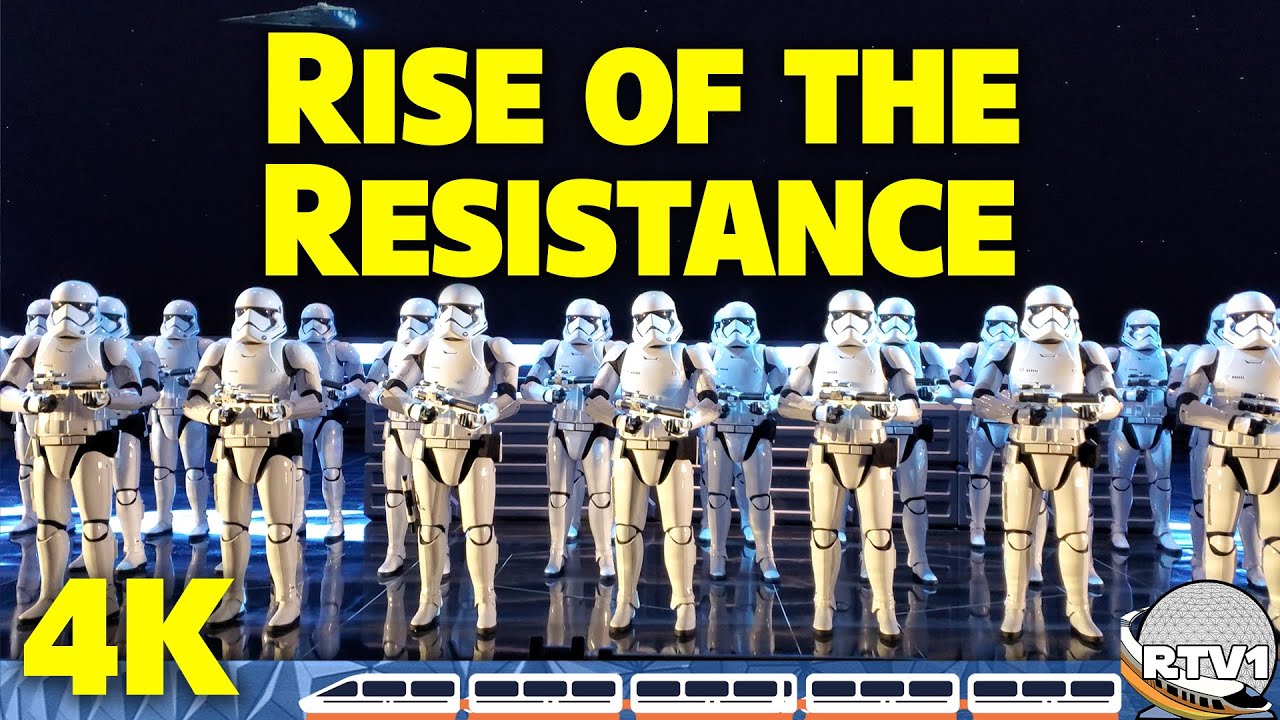 Star Wars Rise of the Resistance - Full Queue, Preshow & Ride POV in 4K UHD | Walt Disney World