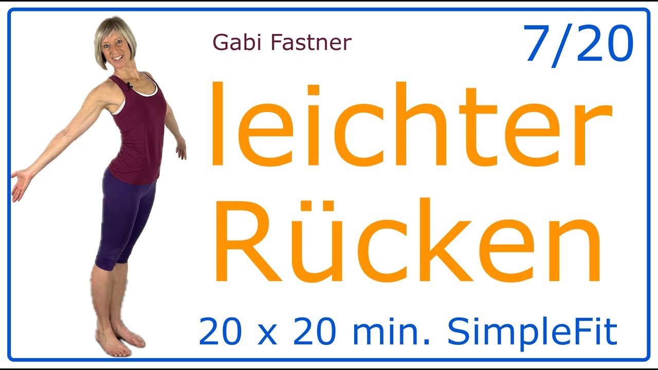 7/20🎈20 min. leichter Rücken | Focus Rückenmuskulatur und Haltung, ohne Geräte