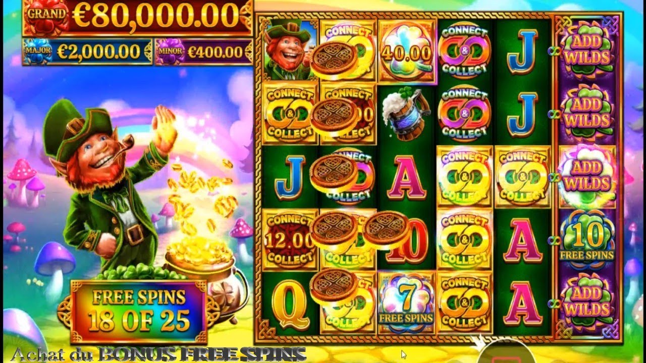 🍀 Machine à sous : 7 CLOVERS OF FORTUNE 🍀 Achat du BONUS FREE SPINS 🍀