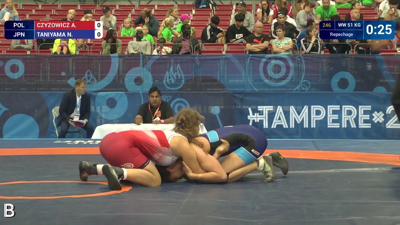 Repechage WW - 51 kg: N. TANIYAMA (JPN) df. A. CZYZOWICZ (POL) by VPO1, 5-4