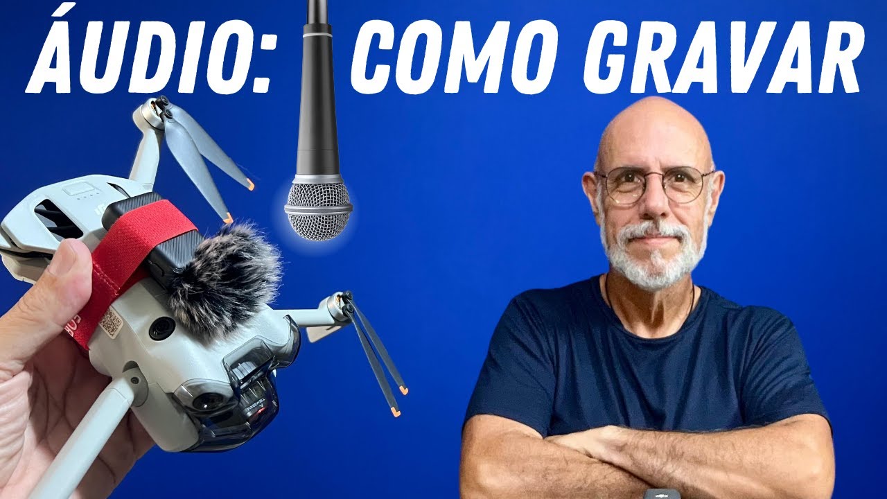 Como GRAVAR ÁUDIO do DRONE e EDITAR com os vídeos.