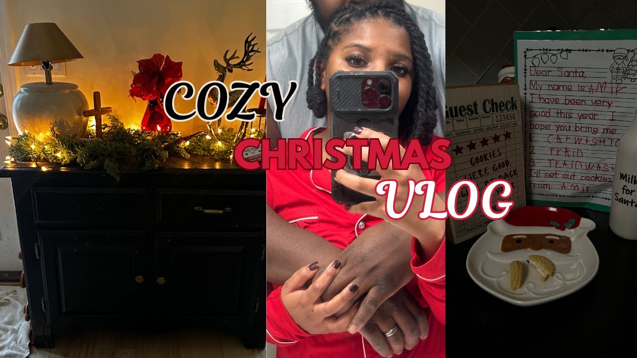 COZY CHRISTMAS VLOG| AUTISM FAMILY (making doggy treats, christmas lights, etc)