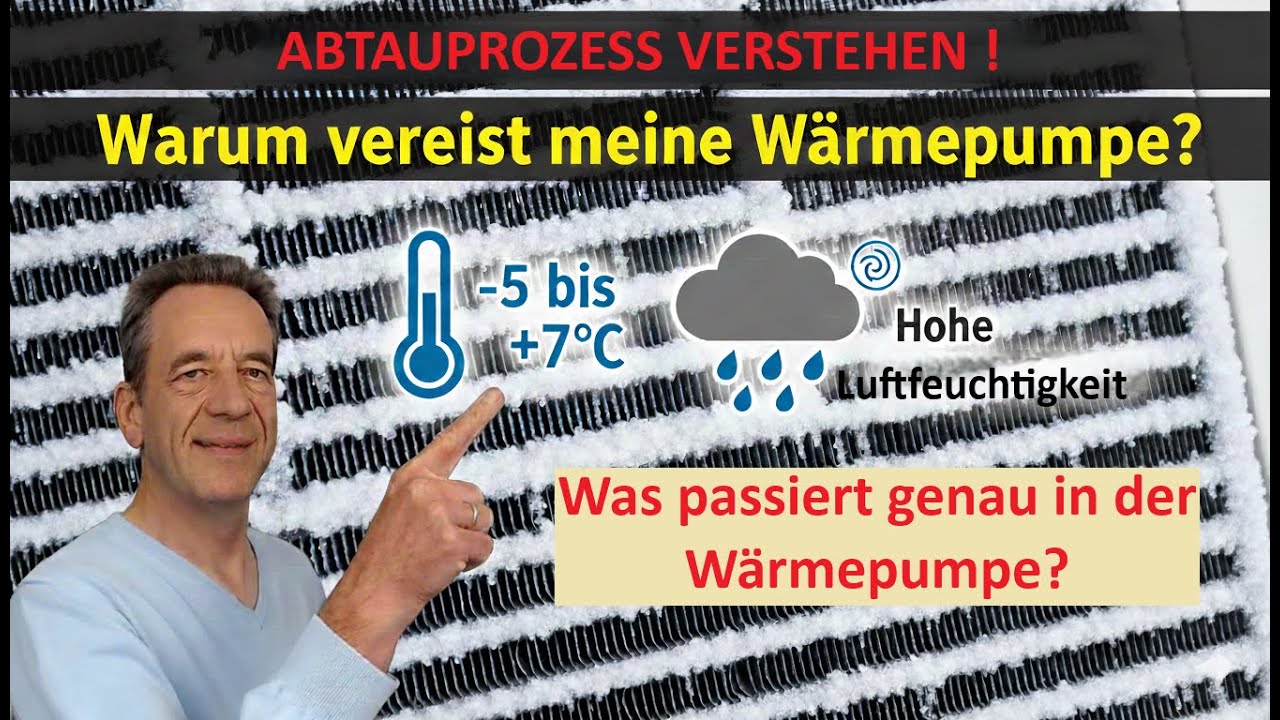 Vereisung und Abtauvorgang einer Wärmepumpe verstehen - Was passiert hier genau in der Wärmepumpe