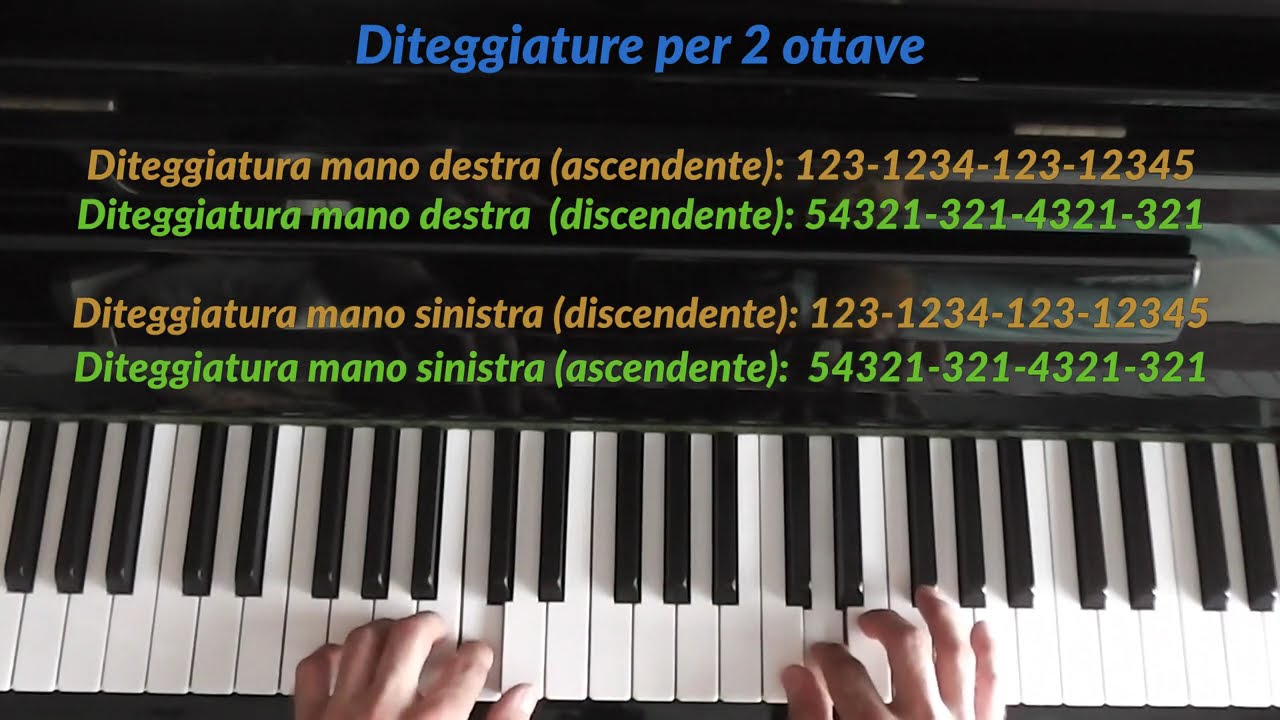 La scala di Sol maggiore per moto contrario (per principianti)