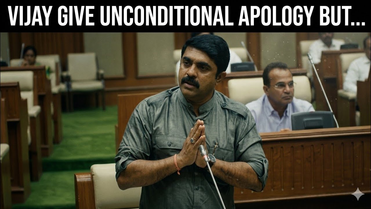 VIJAY GIVES UNCONDITIONAL APOLOGY FOR HOUSE DISRUPTION BUT SAY HE WAS COMPLETELY UNAWARE OF THE PLAN