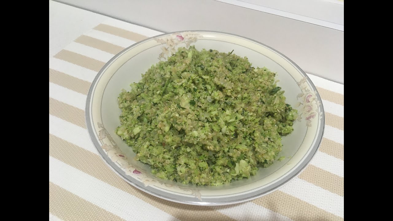 Como fazer brócolis  com quinoa mais um substituto do arroz
