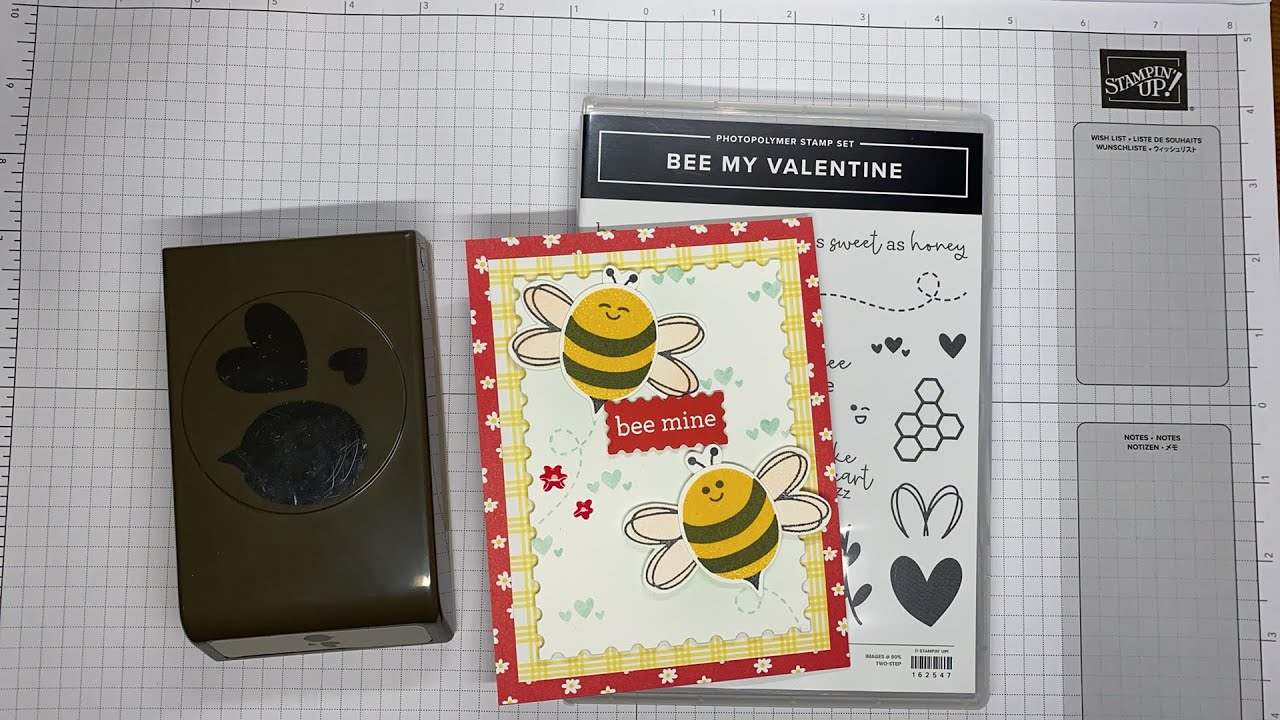 Stampin’ Up! Bee My Valentine Card Tutorial
