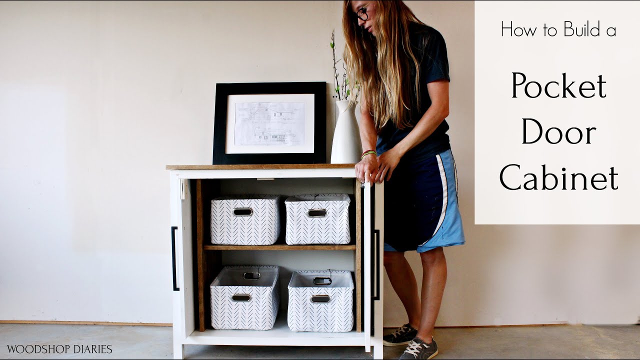 How to Build a Pocket Door Cabinet--Part 2: Entertainment Center Series