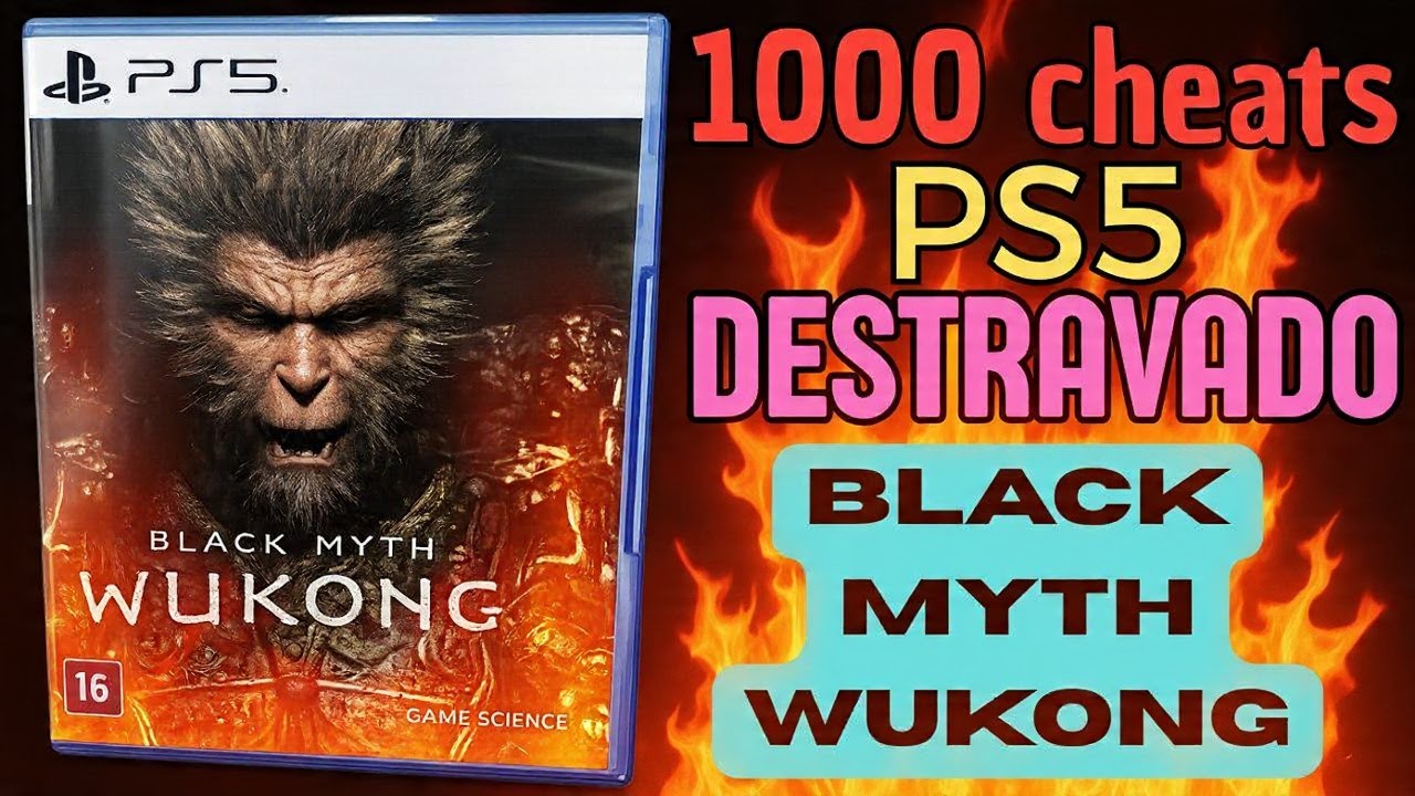 1000 cheats PS5 BLACK MYTH WUKONG Playstation 5 PRO Destravado Jogo do Macaco Ninja imortal